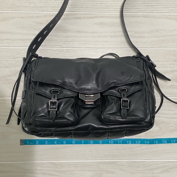 Rag and Bone field puffer leather messenger bag - Picture 13 of 15